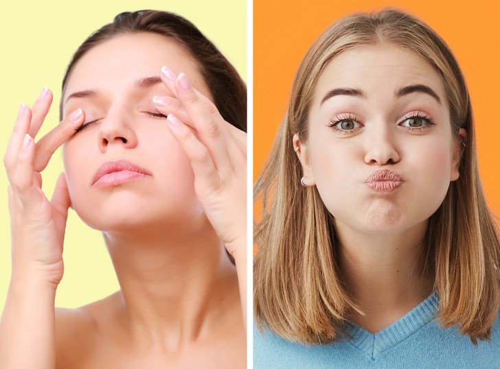 7 bài tập cho khuôn mặt bạn có thể làm để chống già, da mặt không chảy xệ, gò má không còn xù xì - Ảnh 7.