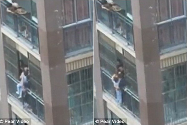 Thót tim xem bé trai 5 tuổi treo lơ lửng trên thanh chắn ban công tầng 19 - cảnh báo an toàn cho trẻ khi ở nhà cao tầng - Ảnh 4.
