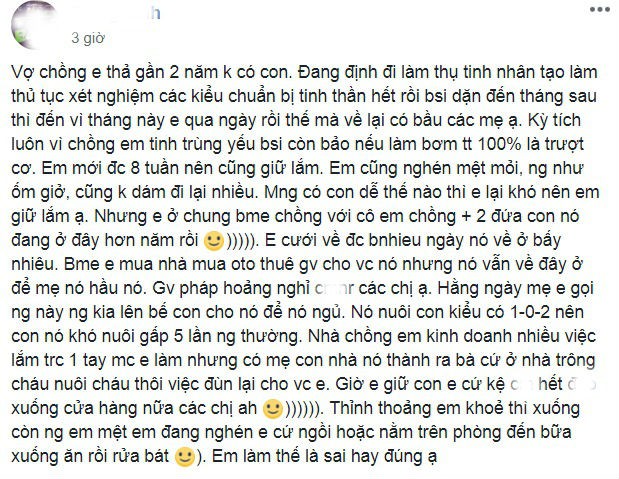 Em chồng mang 2 con tới đóng đô, nàng dâu vừa cấn thai đã làm một việc không ngờ - Ảnh 1.