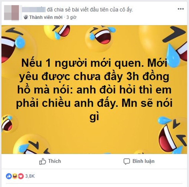 Bạn trai mới yêu chưa đầy 3 tiếng đồng hồ đã đòi hỏi phải chiều, dân mạng đồng lòng khuyên cô gái chạy ngay đi - Ảnh 1.