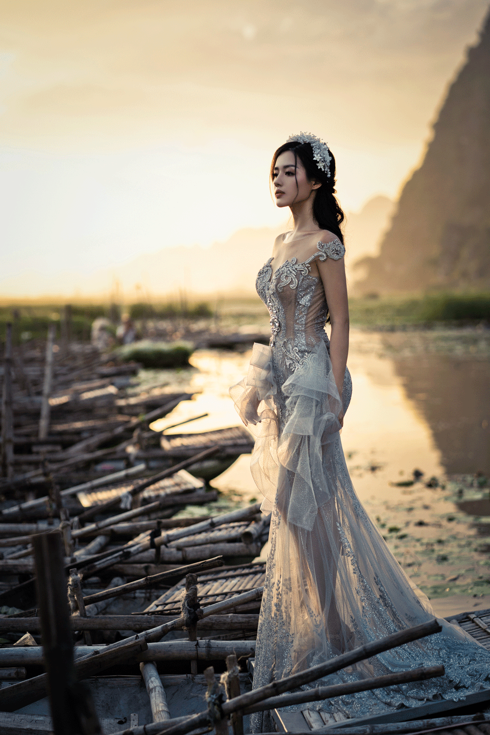 Khánh Linh The Face - cô gái từng bị gọi là bản sao Tâm Tít đẹp tựa nữ thần khi diện váy cưới - Ảnh 4.