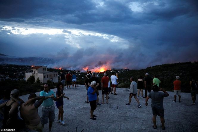 Cháy rừng ở Hy Lạp: 90 người thương vong, cảnh tượng như ngày tận thế  Thế giới - Ảnh 1.
