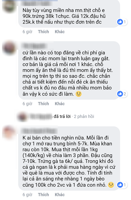 Chị em tranh cãi vì gợi ý thực đơn 40k cho gia đình 2 người của một mẹ trẻ: mắm tôm 1k, rau củ dưới 10k, thịt cá chỉ 20-30k - Ảnh 4.