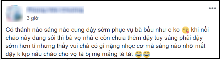 Ông bố trẻ khoe nồi cháo chuẩn bị cho vợ bầu, cư dân mạng lại hỏi: Vợ thích ăn cháo nướng à? - Ảnh 1.