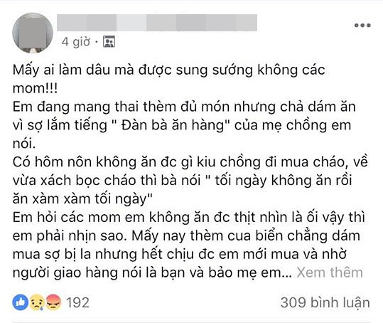 Nghén bầu thèm ăn đến phát điên nhưng dâu trẻ sợ mẹ chồng mắng nên đành nhịn, mua được 1kg cua thì em chồng ăn hết 2/3 - Ảnh 1. Nghén bầu thèm ăn đến phát điên nhưng dâu trẻ sợ mẹ chồng mắng nên đành nhịn, mua được 1kg cua thì em chồng ăn hết 2/3 - Ảnh 1.