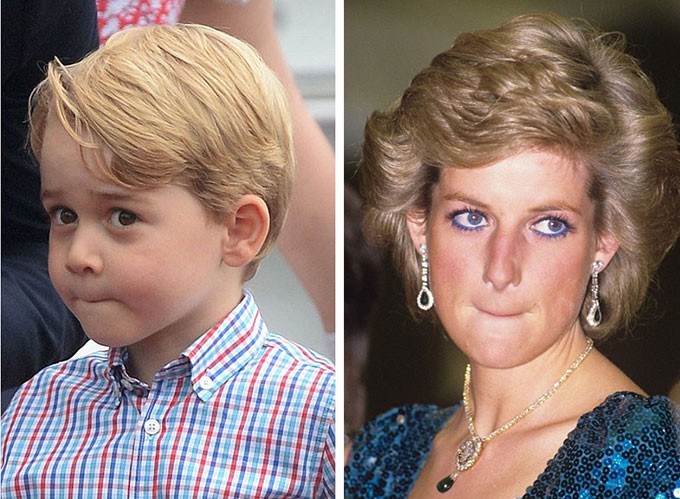 Người hâm mộ tinh ý nhận ra những khoảnh khắc giống nhau giữa Công nương Diana với 3 cháu nội George, Charlotte và Louis - Ảnh 7.