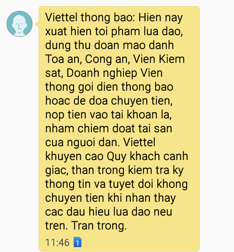 Nhà mạng cảnh báo cuộc gọi mạo danh công an, tòa án lừa đảo - Ảnh 1. Nhà mạng cảnh báo cuộc gọi mạo danh công an, tòa án lừa đảo - Ảnh 1.