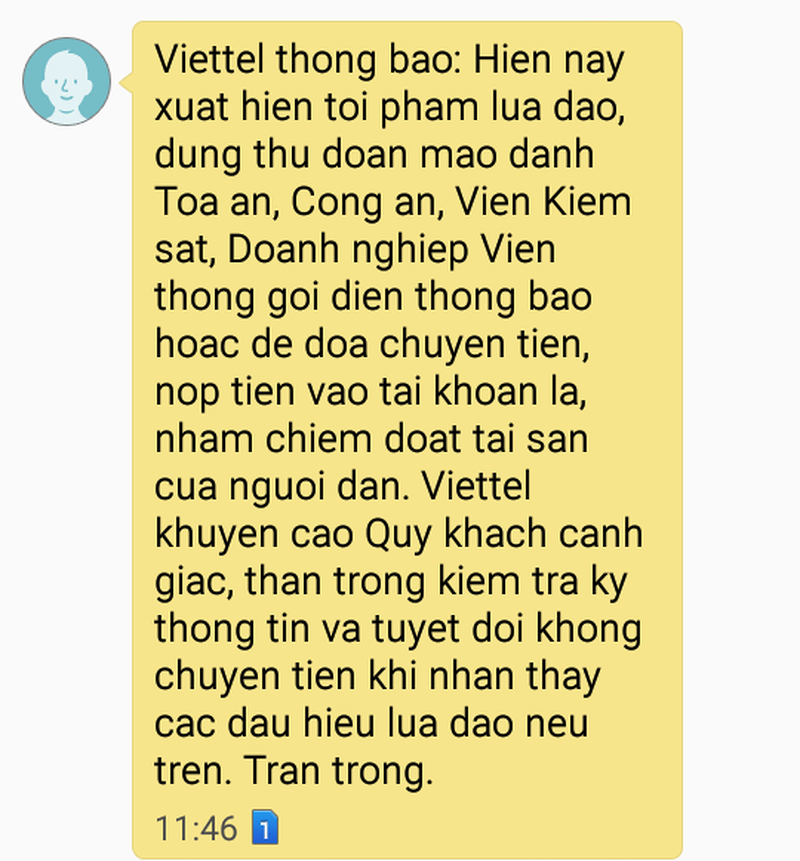 Nhà mạng cảnh báo cuộc gọi mạo danh công an, tòa án lừa đảo - Ảnh 1.