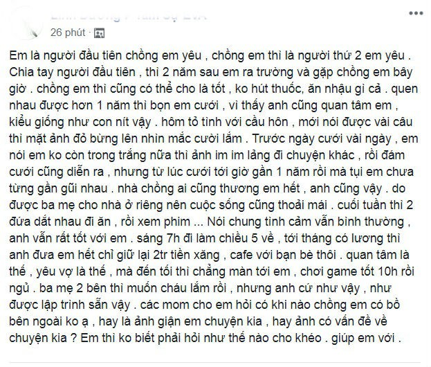 Kết hôn gần 1 năm chồng vẫn không chạm vào vợ, hóa ra là vì trước đám cưới vợ đã nói một câu thế này - Ảnh 1. Kết hôn gần 1 năm chồng vẫn không chạm vào vợ, hóa ra là vì trước đám cưới vợ đã nói một câu thế này - Ảnh 1.