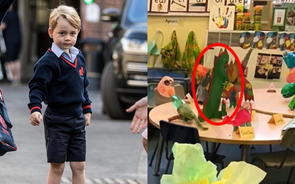Người hâm mộ phát sốt khi tác phẩm nghệ thuật đầu tay của Hoàng tử George tại trường học được tiết lộ - Ảnh 2.