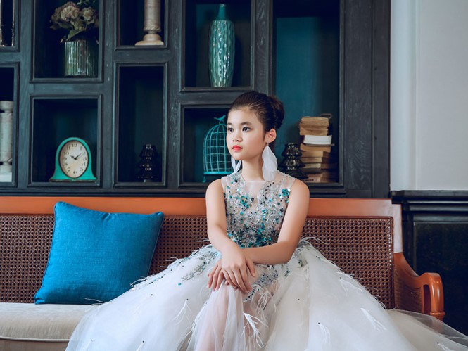 Nguyễn Ngọc Trang Anh - cô bé 10 tuổi với chiều cao khủng đăng quang Hoa hậu nhí châu Á - Thái Bình Dương 2018 - Ảnh 1.