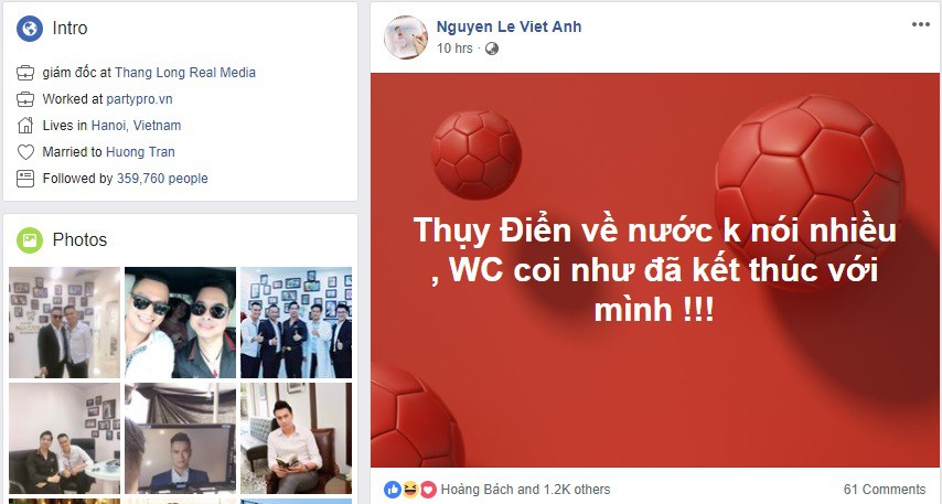 Bị Quế Vân đăng ảnh hẹn hò, Việt Anh và bà xã Hương Trần vẫn làm lơ xem World Cup - Ảnh 4.