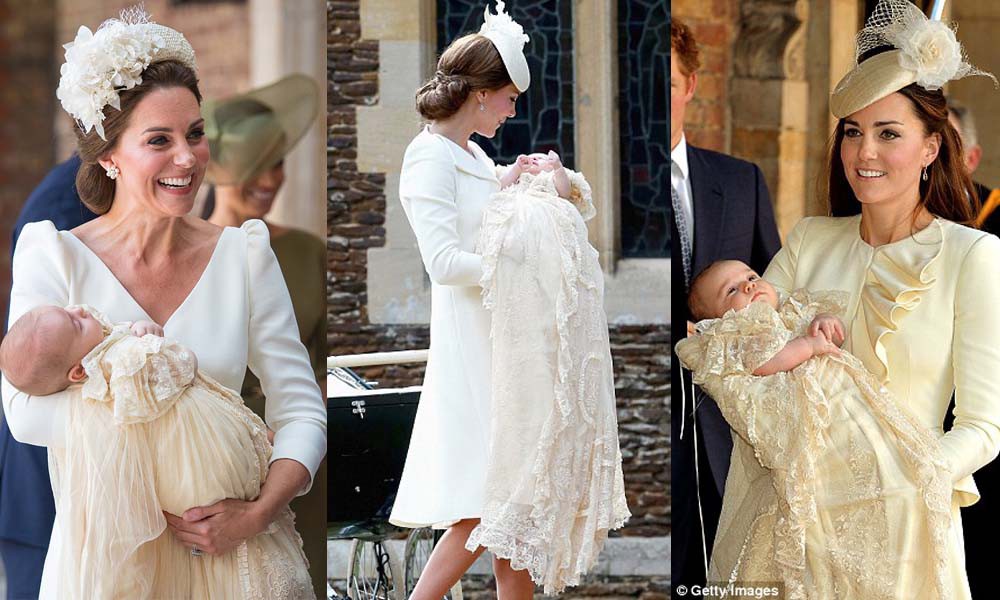 Điểm đặc biệt trong trang phục mà Công nương Kate và Hoàng tử út Louis diện trong buổi lễ rửa tội  - Ảnh 4.