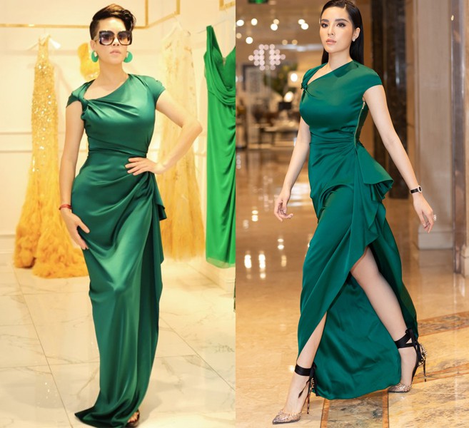 Dù gấp đôi tuổi Hoa hậu Kỳ Duyên, nhưng ca sĩ Thu Phương vẫn rất tự tin khi diện cùng một thiết kế váy này - Ảnh 6.