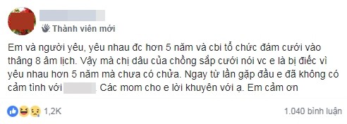 Yêu 5 năm sắp cưới, chưa kịp về nhà chồng cô gái trẻ đã tức trẹo hông vì bị chị dâu chồng mỉa mai là điếc  - Ảnh 1.