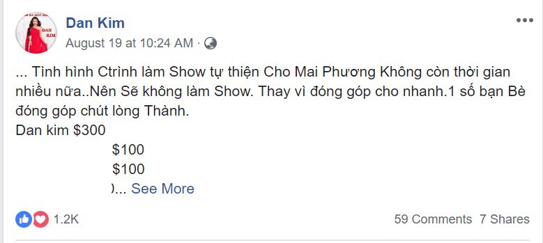 Bạn gái tin đồn của Phùng Ngọc Huy kêu gọi ủng hộ Mai Phương nhưng lại bị fan nữ diễn viên ném đá dữ dội - Ảnh 1.