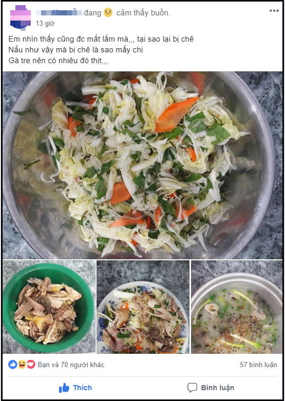 Một con gà vợ trẻ chế được nồi cháo và món gỏi ngon lành vẫn bị chê, chị em tìm mãi mới ra nguyên nhân - Ảnh 1. Một con gà vợ trẻ chế được nồi cháo và món gỏi ngon lành vẫn bị chê, chị em tìm mãi mới ra nguyên nhân - Ảnh 1.
