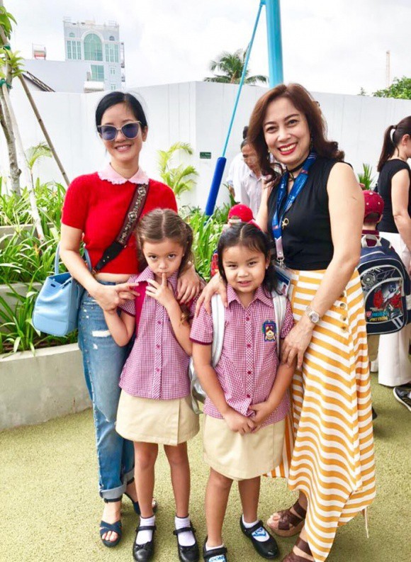 Phạm Quỳnh Anh và loạt sao Việt nô nức đưa con cưng đến trường ngày đầu năm học mới - Ảnh 3.