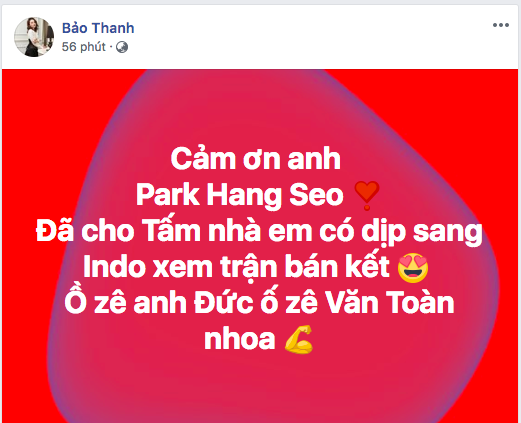 Hoa hậu Đỗ Mỹ Linh, Chi Pu vỡ òa hạnh phúc trước chiến thắng lịch sử của đội tuyển bóng đá Việt Nam tại ASIAD 2018 - Ảnh 7.