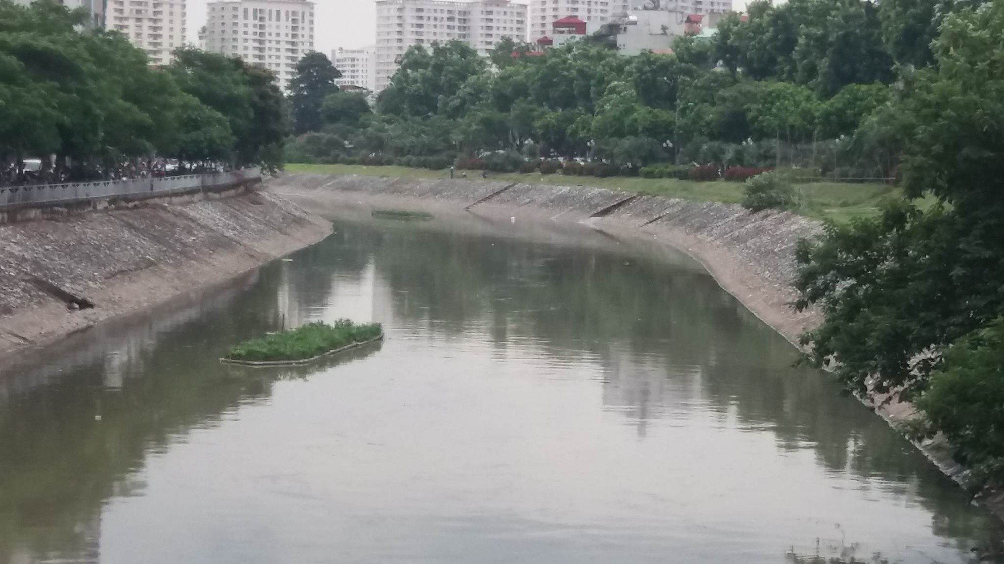 Cô gái trẻ khỏa thân, bơi ra giữa sông Tô Lịch nhảy múa vẫn chưa tỉnh táo - Ảnh 2.