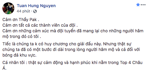 Sao Việt đồng loạt lên tiếng an ủi Olympic Việt Nam: Đừng khóc! Đã rất hay rồi, giờ về nhà thôi - Ảnh 1.