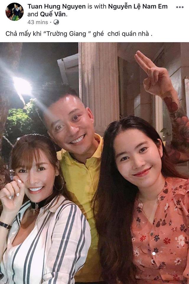 Chụp ảnh cùng Nam Em và Quế Vân, Tuấn Hưng bị mắng kém sang khi tự nhận là Trường Giang - Ảnh 1.