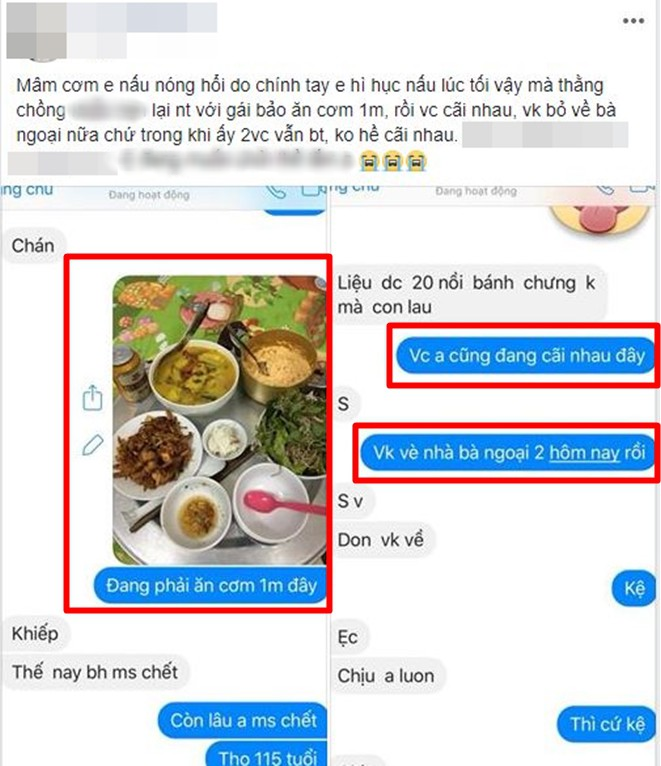 G&oacute;c phẫn nộ: Vợ đảm nấu cơm ngon canh ngọt d&acirc;ng tận miệng, chồng vẫn nhắn tin cho g&aacute;i than thở phải ăn một m&igrave;nh - Ảnh 1.