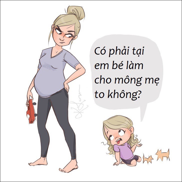 Bộ tranh hài nhưng thật: Những tình huống oái oăm khiến mẹ chỉ muốn “phát điên” khi nuôi con nhỏ - Ảnh 16.