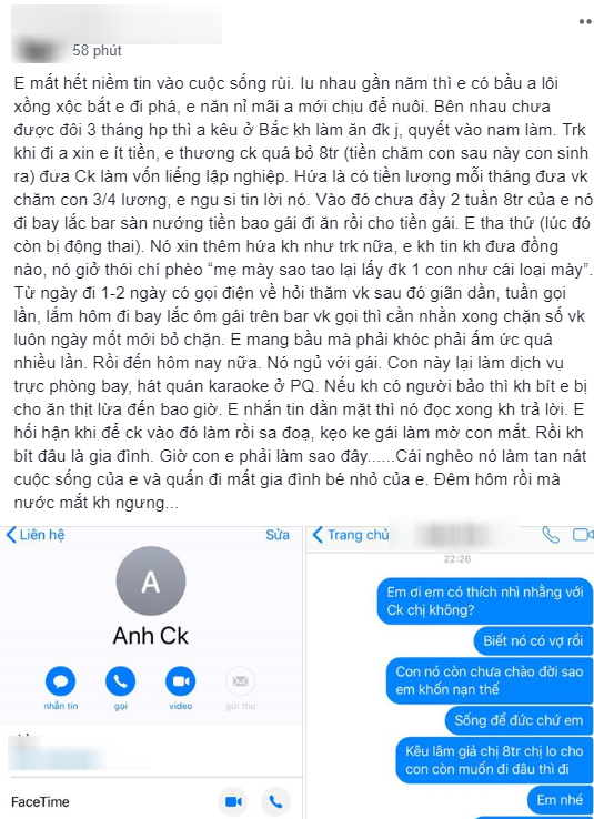 Chồng ngoại tình với gái tay vịn còn về ruồng rẫy, đòi ly hôn vợ bầu sắp đẻ - Ảnh 2.