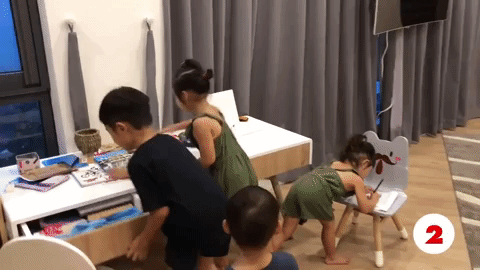 Hình ảnh dễ thương và nhắng nhít của 4 nhóc tỳ nhà Lý Hải - Minh Hà trong thử thách 10 giây xắn tay - Ảnh 7.