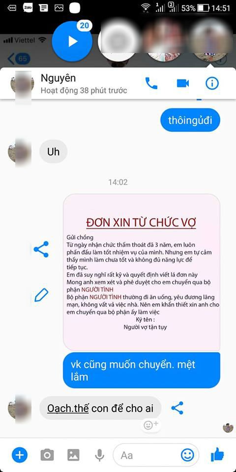 Trào lưu từ chức vợ để chuyển sang bộ phận người tình và phản ứng bất ngờ của các anh chồng gây sốt mạng - Ảnh 9.