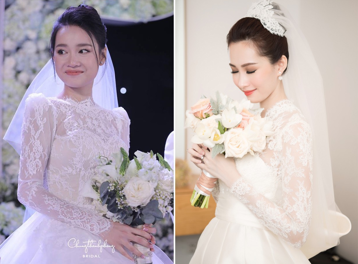 Váy cưới của các cô dâu Vbiz làm đám cưới ở biển: Ngô Thanh Vân kín đáo  tinh tế, Nhã Phương giản đơn | HomeVN