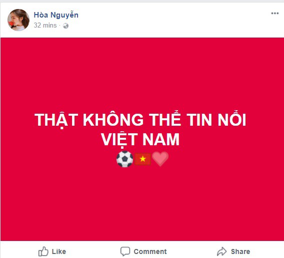 Dù chia tay Công Phượng, Hòa Minzy vẫn khóc vì hạnh phúc khi U23 Việt Nam giành chiến thắng - Ảnh 1.