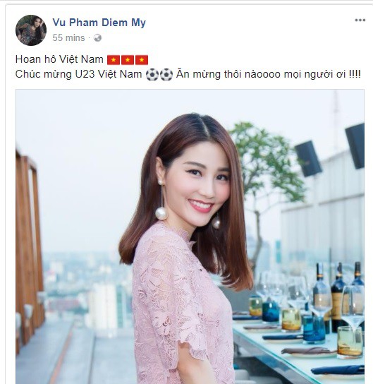 MC Phan Anh, Hoa hậu Phạm Hương và hàng loạt sao Việt lặng người vì quá tự hào với chiến thắng của U23 Việt Nam - Ảnh 3.