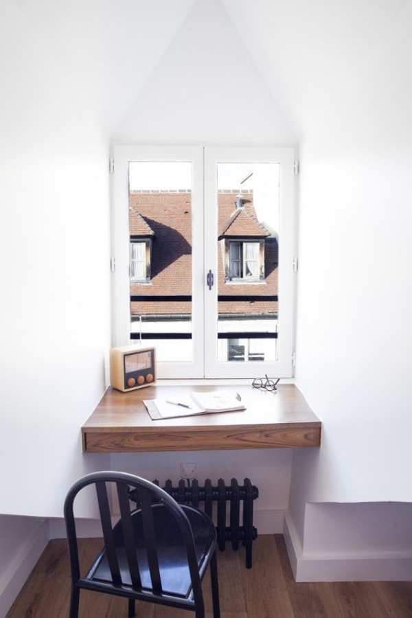 Những cách tận dụng không gian cửa sổ để tạo góc làm việc thoải mái cho nhà hẹp - Ảnh 5.