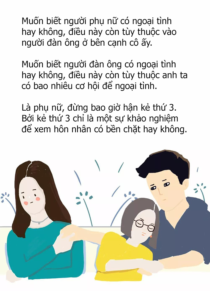 Bộ tranh: Nếu phụ nữ ngoại tình, nguyên nhân chỉ có một lí do duy nhất!