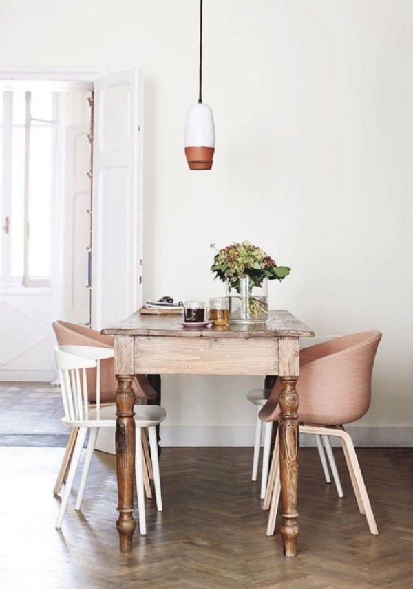 Kết hợp bàn gỗ kiểu cũ với ghế hiện đại - xu hướng mới cho phòng ăn gia đình - Ảnh 14.