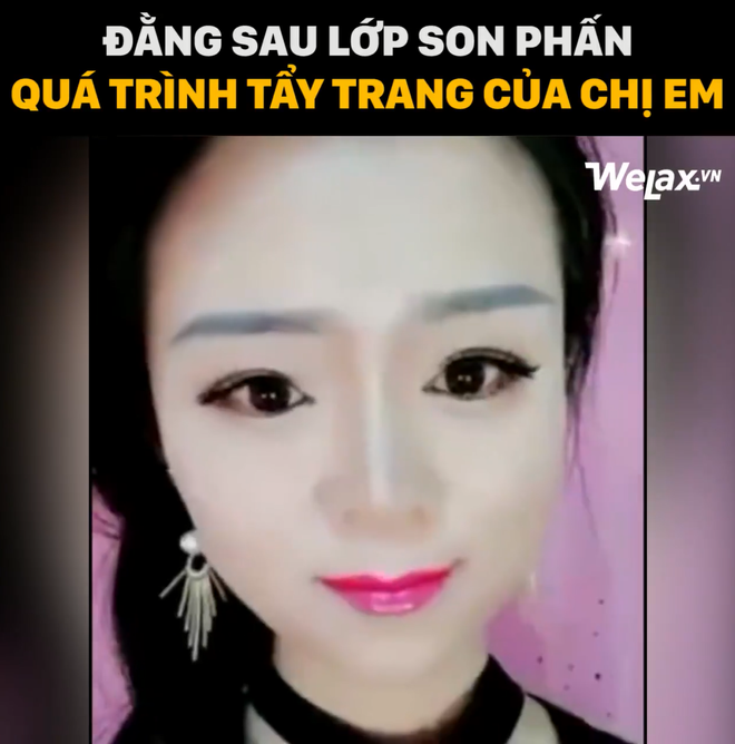 Con gái trước và sau khi tẩy trang: Ảo thôi, đừng ảo quá! - Ảnh 1.