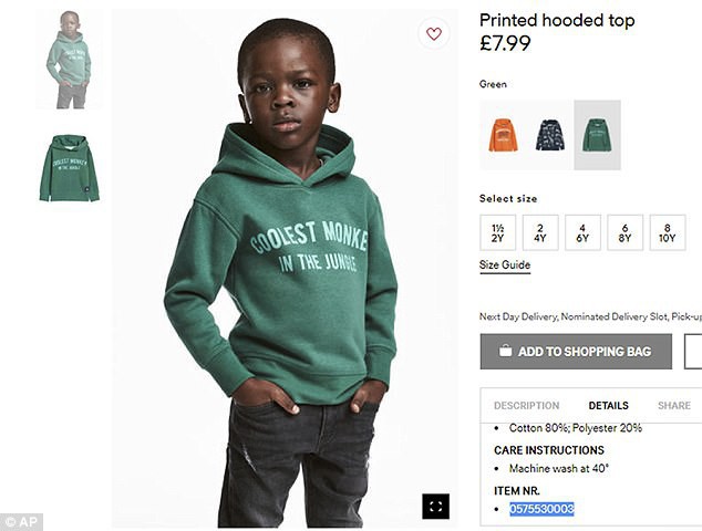Thấy con trai bị H&M cho mặc áo in slogan phản cảm, mẹ cậu bé da màu chỉ có phản ứng bình thản hết sức - Ảnh 1.