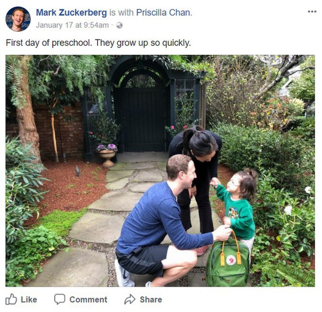 Nhìn con gái ông chủ Facebook ngày đầu đi mẫu giáo đầy đáng yêu mới thấy thời gian trôi nhanh nhường nào - Ảnh 1.