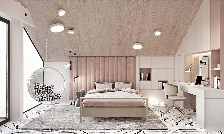 Với phòng ngủ màu hồng hiện đại, bạn sẽ nhận thấy sự gần gũi với thiết kế đơn giản nhưng không kém phần tinh tế. Cùng với vật liệu cao cấp và những màu sắc phù hợp, không gian ngủ của bạn sẽ trở nên rực rỡ và đầy sức sống. Hãy để chúng tôi mang đến trải nghiệm đáng nhớ cho bạn.