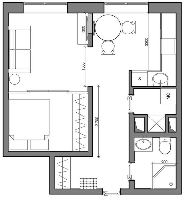 Say đắm ngắm căn hộ 41m2 đẹp hoàn hảo - Ảnh 13.