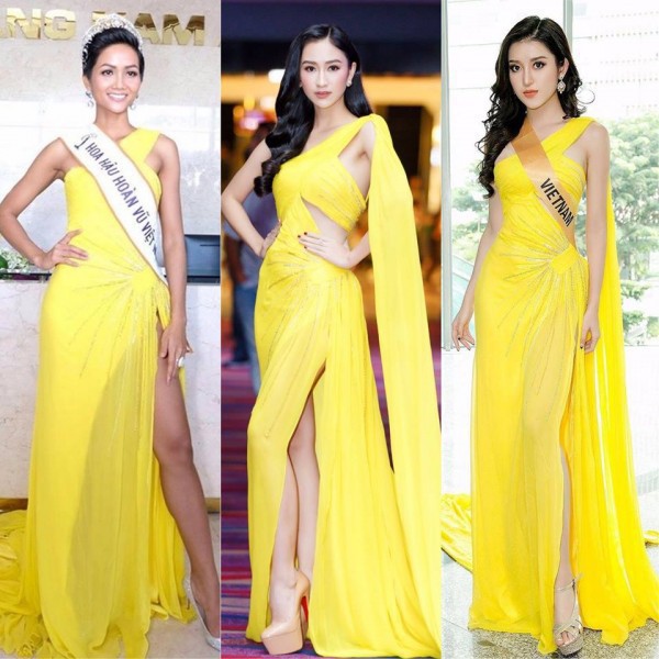 Kể từ khi đăng quang, từ Hoa hậu HHen Niê cho đến 2 Á hậu Hoàn vũ cứ mải miết dùng lại đồ cũ - Ảnh 5.