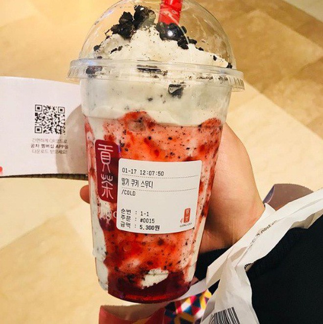 Hàn Quốc đã có Gong cha dâu tây sống ảo cực đẹp thế này, bao giờ Việt Nam mới có đây? - Ảnh 6.