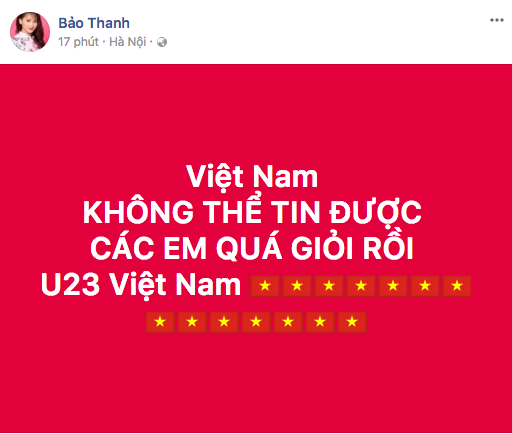 MC Phan Anh, Hoa hậu Phạm Hương và hàng loạt sao Việt lặng người vì quá tự hào với chiến thắng của U23 Việt Nam - Ảnh 9.