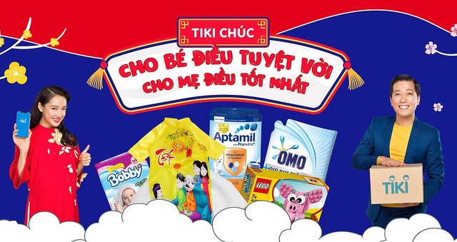 Mẹ v&agrave; b&eacute; đ&oacute;n xu&acirc;n c&ugrave;ng &ldquo;Sắm Tết huyền thoại&rdquo; từ Tiki - Ảnh 1.