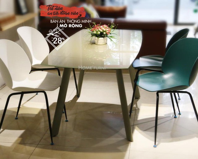 Tất ni&ecirc;n, ấm t&igrave;nh đo&agrave;n vi&ecirc;n c&ugrave;ng b&agrave;n ăn th&ocirc;ng minh mở rộng Tension Warm từ HOMEFURNI - Ảnh 2.