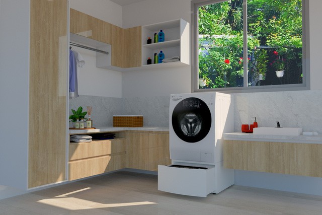 “Bí kíp” thiết kế phòng giặt tiện nghi để ngôi nhà trở nên sang xịn - Ảnh 1.