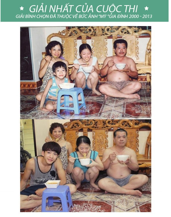 Được chia sẻ lại sau nhiều năm, bức ảnh gia đình cùng ăn mì này đã khiến bao trái tim thổn thức ngày cận Tết - Ảnh 2.