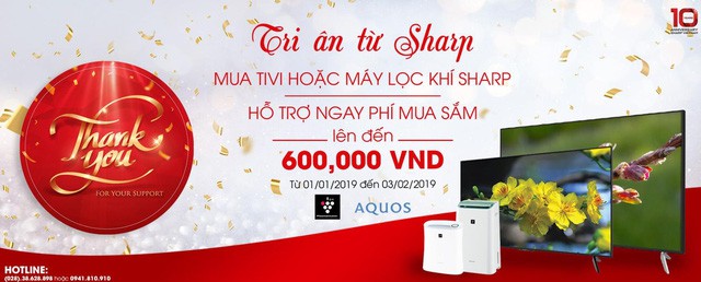 Tết mua tivi v&agrave; m&aacute;y lọc kh&ocirc;ng kh&iacute; Sharp nhận ngay l&igrave; x&igrave; - Ảnh 1.